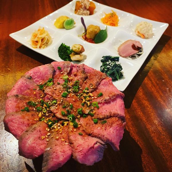ミニビフ丼セット